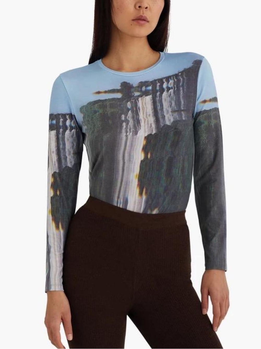 Paloma Wool Victoria top Waterfall Long Sleeve Tee M